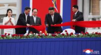 North Korea's Kim cuts tape at coastal tourist site; foreigners not yet welcome