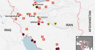 Nuclear site destroyed and top military chiefs wiped out as Israel unleashes airstrikes after years-long covert op that saw Mossad set up secret drone base INSIDE Iran - as Middle East war threatens to boil over into WW3