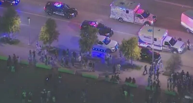 One shot as Oklahoma City Thunder fans take to the streets & party following NBA Finals win