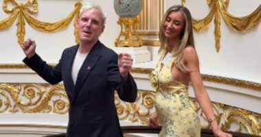 Pregnant Sophie Habboo and Jamie Laing poke fun at THAT cringe Meghan and Harry dance in eyebrow-raising Instagram post filmed inside Buckingham Palace… which sparked a VERY surprising response from officials