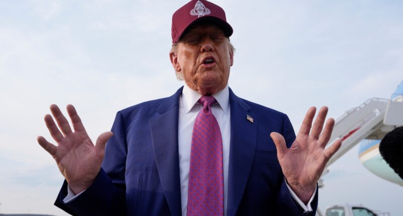 President Donald Trump hails favorable federal appeals court ruling on his sweeping tariff policy as a 'great' win