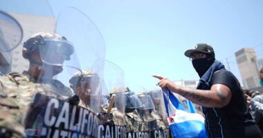 Protests intensify in Los Angeles after Trump deploys hundreds of National Guard troops