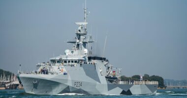 Raging China slams Britain after Royal Navy warship sails through Taiwan Strait in defiant message to Xi