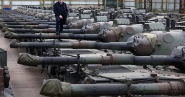Reckless pro-Palestine protesters break into warehouse and damage nearly £1m of military equipment destined for UKRAINE