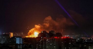 Russia bombards Kyiv with deadliest strike in months with 14 killed as NATO warplanes scrambled on the border