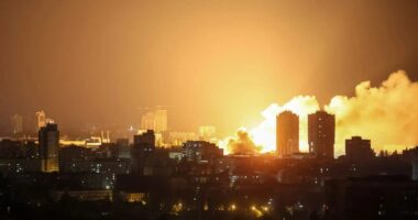 Russia bombs Kyiv killing four & injuring dozens in missile & drone blitz as Putin plots revenge for Op Spiderweb