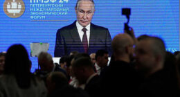 Russia's economy minister says the country is on the brink of recession