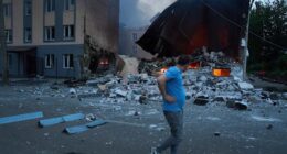 Russian drone and missile attacks kill 2 and wound 13 in Ukraine