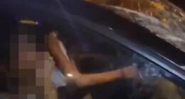 Sex assault horror across Paris after PSG Champions League win: Shocking footage shows huge mob surround terrified women's car and smash window as other victims describe sexual violence