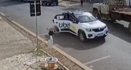 Shocking moment passenger hurls herself out of moving Uber to avoid paying £1.40 fare