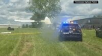 Skydiving plane with 20 people aboard crashes in Tullahoma, Tennessee; no deaths reported, FAA says