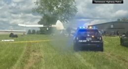 Skydiving plane with 20 people aboard crashes in Tullahoma, Tennessee; no deaths reported, FAA says