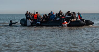Small boat migrant crosses Channel every 5 MINUTES in near-record week of arrivals