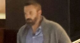 Somber Ben Affleck dines solo at pricey steakhouse after Jennifer Lopez locks lips with A-lister on film set