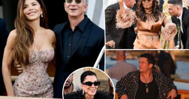 Stars embrace elegant loungewear for Jeff Bezos and Lauren Sánchez’s pajama-themed wedding afterparty