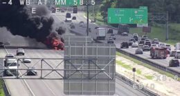TRAFFIC ALERT: Car fire shuts down I-4 in Osceola County