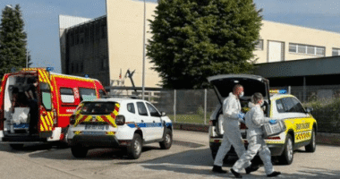 Teaching assistant stabbed to death in knife attack by student’ during a bag check in horror attack in France