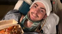 Teen, 19, left with broken neck after freak beach accident when trying to cool down in water