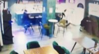 Terrifying moment gangster is chased through his Costa del Sol pub and shot dead by hitman who had killed his criminal associate seconds earlier