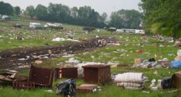 The Appleby Horse Fair clear up: Massive operation underway to get rid of rubbish strewn across fields where 10,000 travellers gathered
