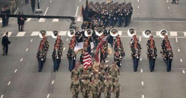 The Army turns 250. Trump turns 79. Cue funnel cakes, festive bling, military might — and protest