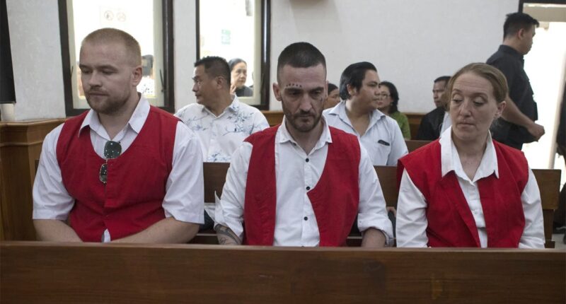 Three British nationals could face death by firing squad for allegedly smuggling cocaine into Indonesia