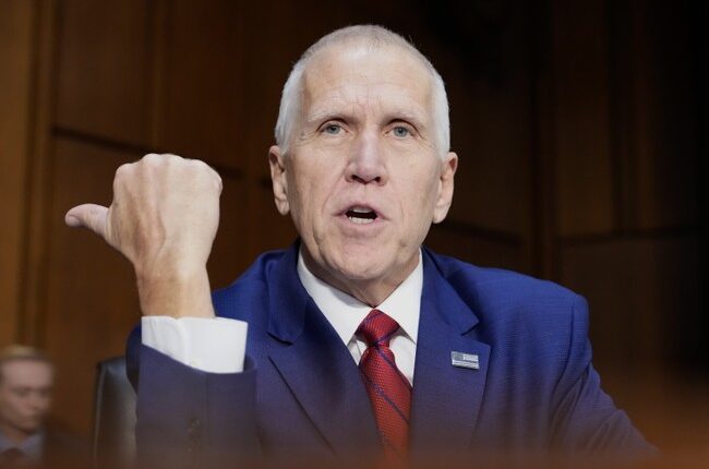 Trump Sheds No Tears Over Thom Tillis' Retirement, Issues Warning for Other Would-Be Defectors
