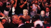 Trump attends UFC championship fight in New Jersey, taking a break from Musk feud for cage fights