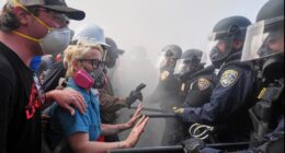 Trump vows to 'HIT' any protester who spits on police. He pardoned those who did far worse on Jan. 6