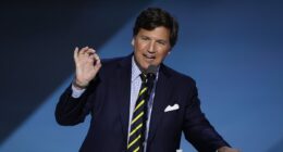 Tucker Carlson warns that Fox News 'liars' influencing Trump could END his presidency over nuclear war