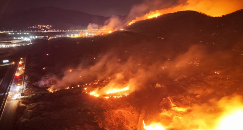 Turkey travel chaos as airport shuts down due to raging wildfires ripping through hols hotspot with hundreds evacuated