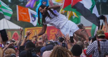 US considers canceling British rap duo Bob Vylan's visa after they chanted 'death to the IDF' at Glastonbury