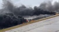 Ukraine ‘strikes Russian airfields destroying nuke bombers’ in huge drone blitz as footage shows aircraft up in flames