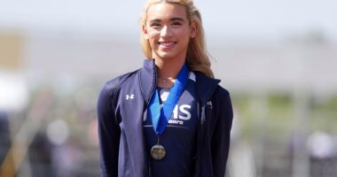 Violence erupts over trans athlete AB Hernandez in California with supporter arrested for smashing car with Pride flag