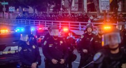 Violent anti-Trump protesters force LAPD to take action as peaceful day turns chaotic