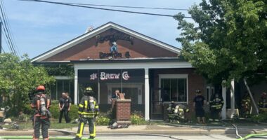 WATCH LIVE: Crews respond to fire at Rocky River Brewing Company on Center Ridge Road