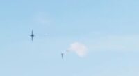 Watch moment Russian fighter jet crashes after WING fell off during air raid mission on Ukraine