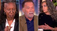 Whoopi Goldberg, Sunny Hostin Shut Down Arnold Schwarzenegger After He Rants About Immigrants “Doing Illegal Things”: “They’re Less Likely To Commit Crimes”