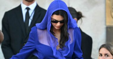 World's biggest celebrities turn out in force in outrageous outfits for Lauren Sanchez and Jeff Bezos' final wedding party... with a bizarre theme