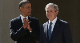 Donald Trump's 'colossal mistake' BLASTED by Obama and Bush during surprise reunion that left Bono in tears