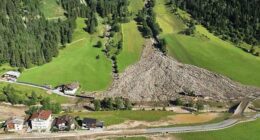 Dozens evacuated from Austrian village after mudslide covers parts of Alpine valley
