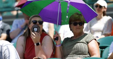 Wave goodbye to the heat... for now! Brits to start cooling off as temperatures dip and rain is set to fall - but not for long